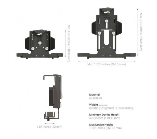Arkon Universal Metal Locking Tablet Mount w AMPS base 7-10";"127.82