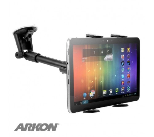 Arkon Univ. Windshield Suction Tablet Mount w. arm 7-18.4";"36.2