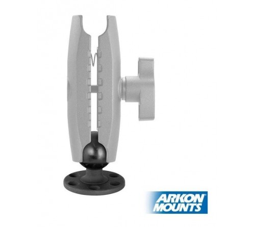 Arkon Rubber 2.25" Ball Aluminium round Base 5-Hole