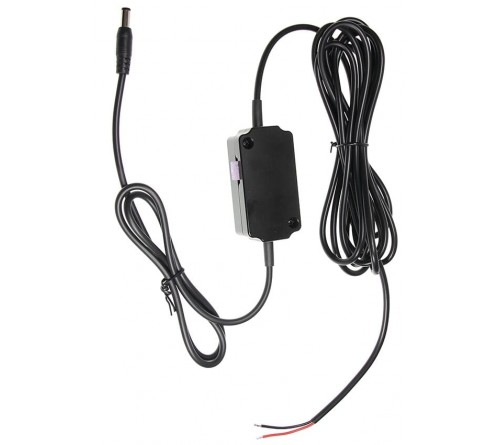 Laadkabel 12V Brodit DC connector 3A vaste montage 2.9m