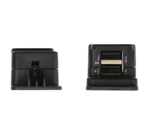 Brodit charging box dual usbA female QC 3.0 - 2 pin molex