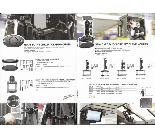 Brodit Pedestal Forklift Mount 5-130mm/87mm