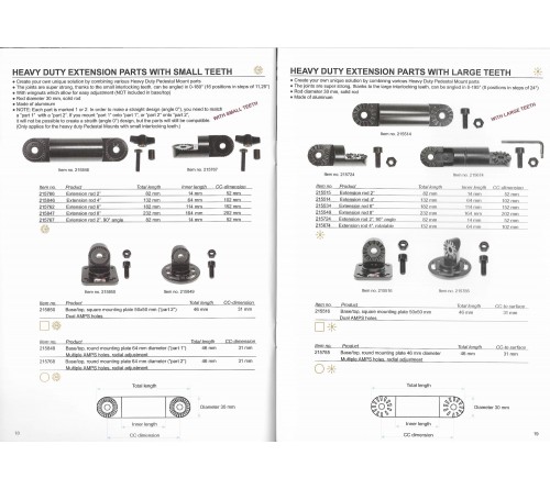 Brodit Pedestal Forklift Mount  integrated top/base 5-130mm