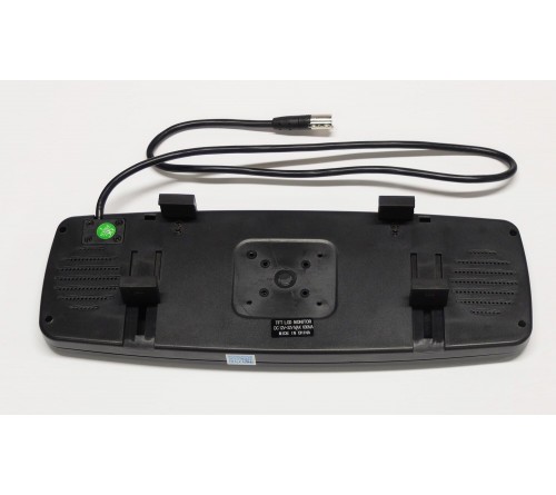 m-use spiegel 12V met monitor 4 3"   clips  2 AV-IN RCA