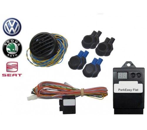 Parkeasy kit PDC interface 8 flat sensors & View to display