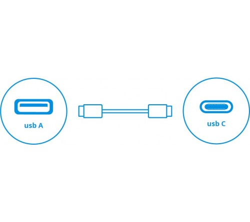 Datakabel usbA - micro-usb + usbC Samsung EP-DG930DBEGWW zw.